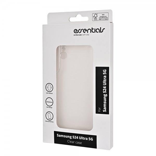 Essentials Samsung Galaxy S24 Ultra Cover Gennemsigtigt