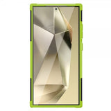 Samsung Galaxy S24 Ultra Cover Dækmønster Stativfunktion Grøn