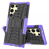 Samsung Galaxy S24 Ultra Cover Dækmønster Stativfunktion Lilla