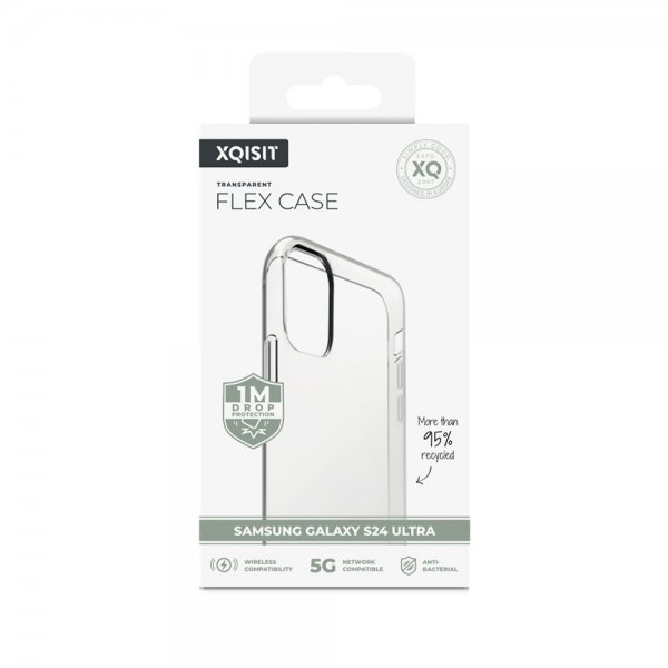 Xqisit Samsung Galaxy S24 Ultra Cover Flex Case Transparent
