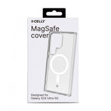 Celly Samsung Galaxy S24 Ultra Cover GELSKINMAG MagSafe Transparent