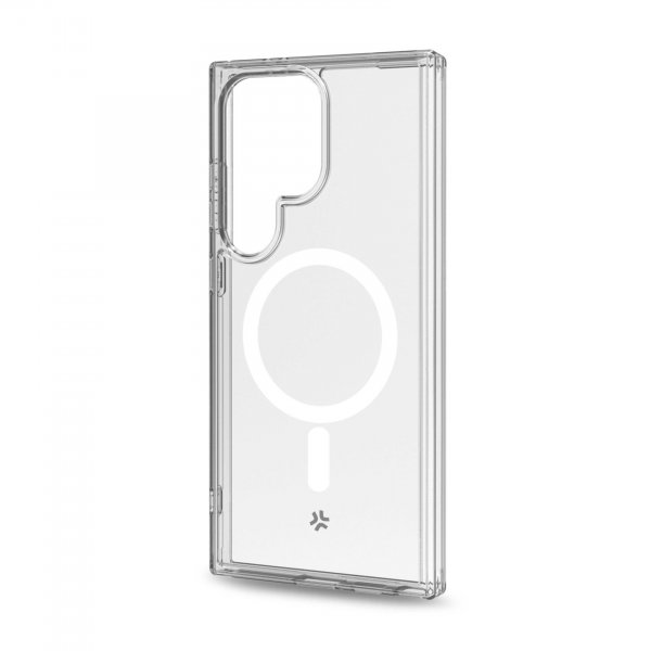 Celly Samsung Galaxy S24 Ultra Cover GELSKINMAG MagSafe Transparent