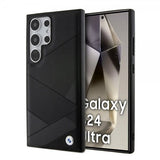 BMW Samsung Galaxy S24 Ultra Cover Ægte Læder Tekstureret Sort