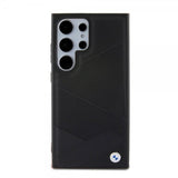 BMW Samsung Galaxy S24 Ultra Cover Ægte Læder Tekstureret Sort