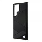 BMW Samsung Galaxy S24 Ultra Cover Ægte Læder Tekstureret Sort