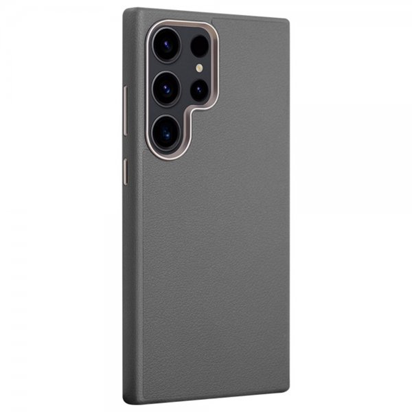 X-Level Samsung Galaxy S24 Ultra Cover Lædertekstur Grå