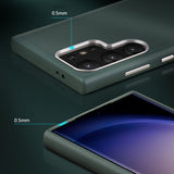 X-Level Samsung Galaxy S24 Ultra Cover Lædertekstur Grøn