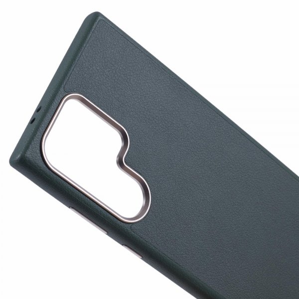 X-Level Samsung Galaxy S24 Ultra Cover Lædertekstur MagSafe Grøn