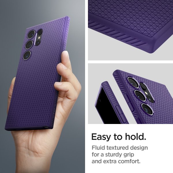 Spigen Samsung Galaxy S24 Ultra Cover Liquid Air Deep Purple