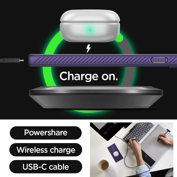Spigen Samsung Galaxy S24 Ultra Cover Liquid Air Deep Purple