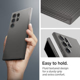 Spigen Samsung Galaxy S24 Ultra Cover Liquid Air Marble Grey