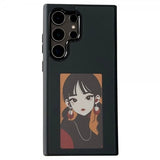Samsung Galaxy S24 Ultra Cover med Indbygget Display E Ink Case Sort