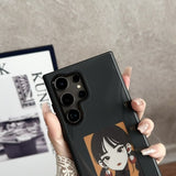 Samsung Galaxy S24 Ultra Cover med Indbygget Display E Ink Case Sort