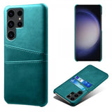 Samsung Galaxy S24 Ultra Cover med to Kortlommer Grøn