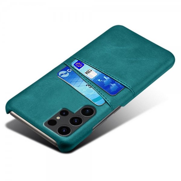 Samsung Galaxy S24 Ultra Cover med to Kortlommer Grøn