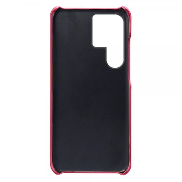 Samsung Galaxy S24 Ultra Cover med to Kortlommer Magenta
