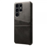 Samsung Galaxy S24 Ultra Cover med to Kortlommer Sort