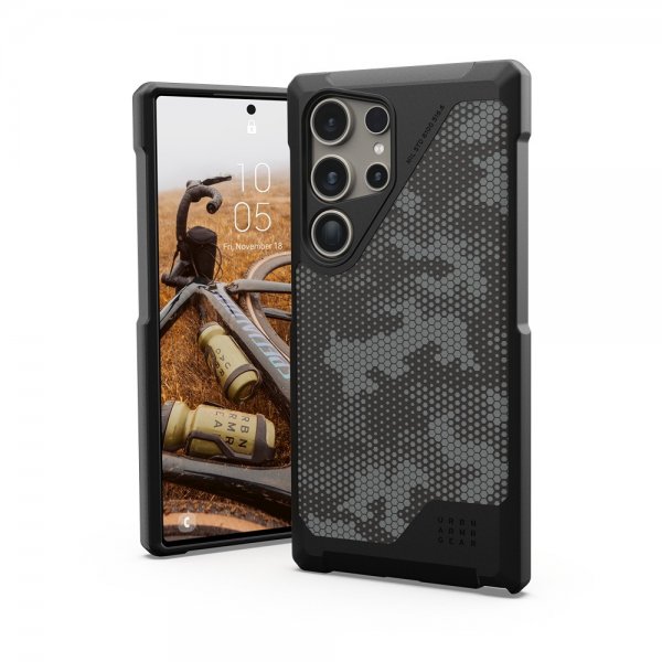 Urban Armor Gear (UAG) Samsung Galaxy S24 Ultra Cover Metropolis LT MagSafe Micro Hex Camo Graphite