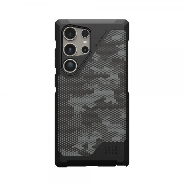Urban Armor Gear (UAG) Samsung Galaxy S24 Ultra Cover Metropolis LT MagSafe Micro Hex Camo Graphite