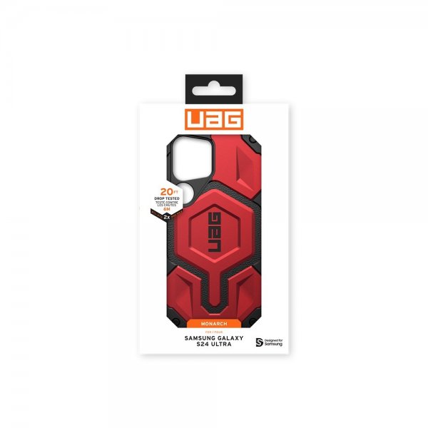 Urban Armor Gear (UAG) Samsung Galaxy S24 Ultra Cover Monarch Crimson