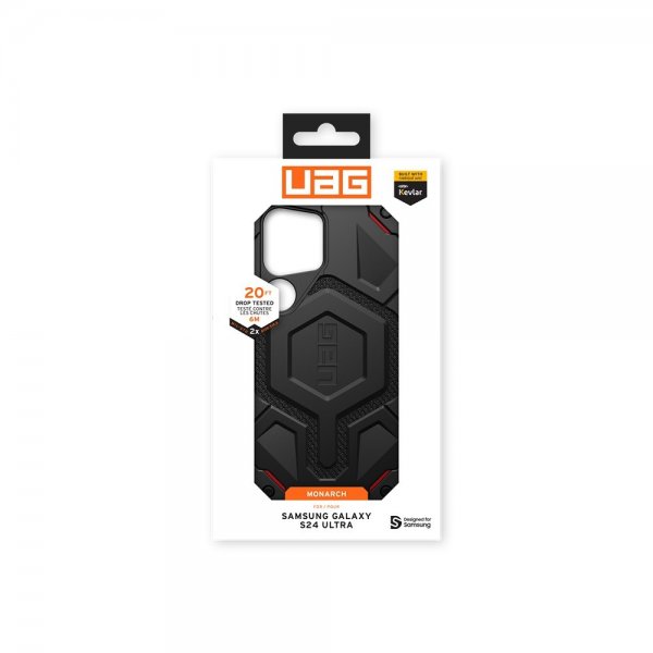 Urban Armor Gear (UAG) Samsung Galaxy S24 Ultra Cover Monarch Kevlar Sort