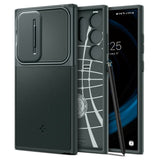 Spigen Samsung Galaxy S24 Ultra Cover Optik Armor Abyss Green