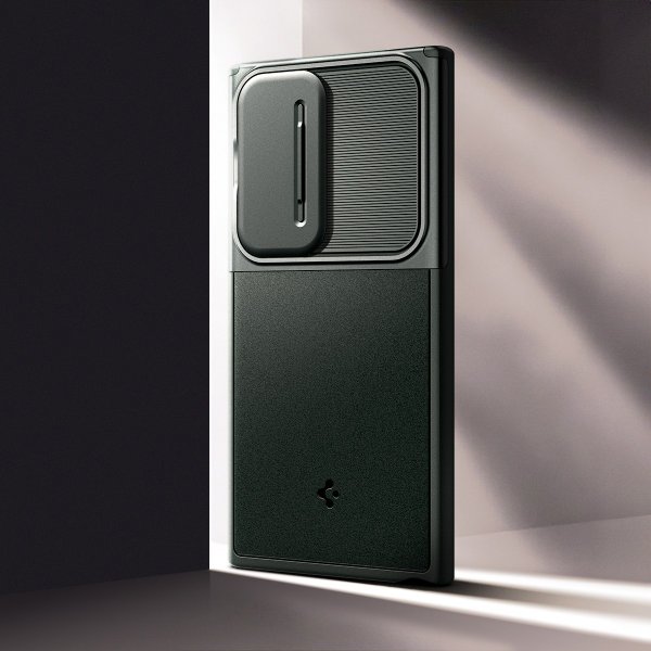 Spigen Samsung Galaxy S24 Ultra Cover Optik Armor Abyss Green