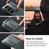 Spigen Samsung Galaxy S24 Ultra Cover Optik Armor Abyss Green