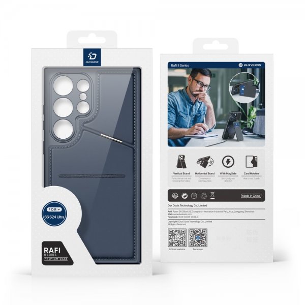 Dux Ducis Samsung Galaxy S24 Ultra Cover Rafi II Series MagSafe Blå