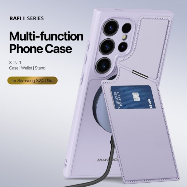 Dux Ducis Samsung Galaxy S24 Ultra Cover Rafi II Series MagSafe Lilla