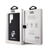 Karl Lagerfeld Samsung Galaxy S24 Ultra Cover Saffiano Karl & Choupette Sort
