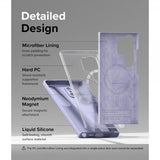 Ringke Samsung Galaxy S24 Ultra Cover Silicone Magnetic Lavender