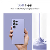 Ringke Samsung Galaxy S24 Ultra Cover Silicone Magnetic Lavender