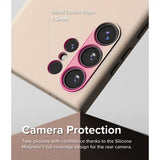 Ringke Samsung Galaxy S24 Ultra Cover Silikone Magnetic Pink Sand