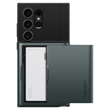 Spigen Samsung Galaxy S24 Ultra Cover Slim Armor CS Abyss Green