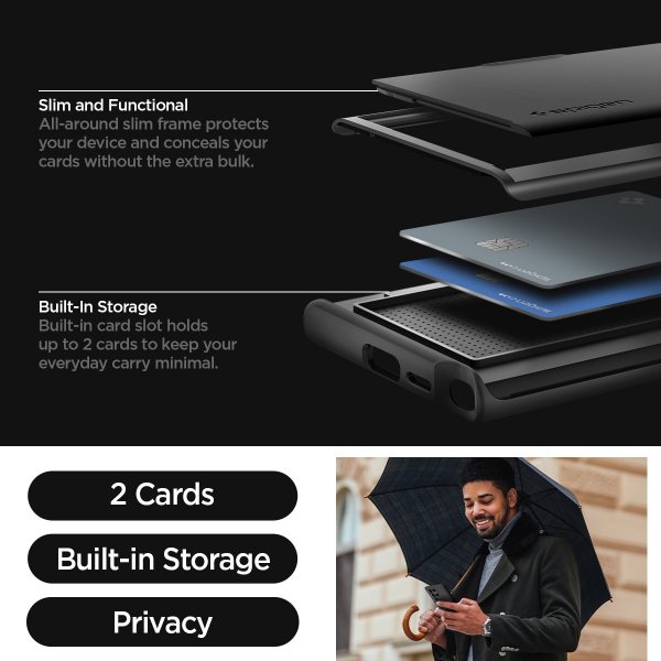 Spigen Samsung Galaxy S24 Ultra Cover Slim Armor CS Sort