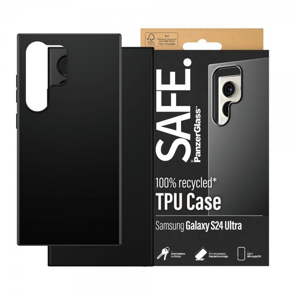 SAFE by PanzerGlass Samsung Galaxy S24 Ultra Cover Soft TPU Case Sort