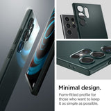 Spigen Samsung Galaxy S24 Ultra Cover Thin Fit Abyss Green