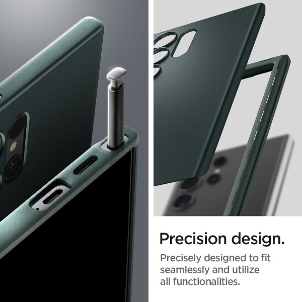Spigen Samsung Galaxy S24 Ultra Cover Thin Fit Abyss Green
