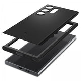 Spigen Samsung Galaxy S24 Ultra Cover Tynd Pasform Sort