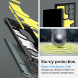 Spigen Samsung Galaxy S24 Ultra Cover Tough Armor Abyss Green