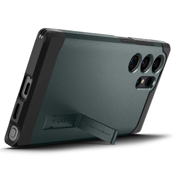 Spigen Samsung Galaxy S24 Ultra Cover Tough Armor Abyss Green