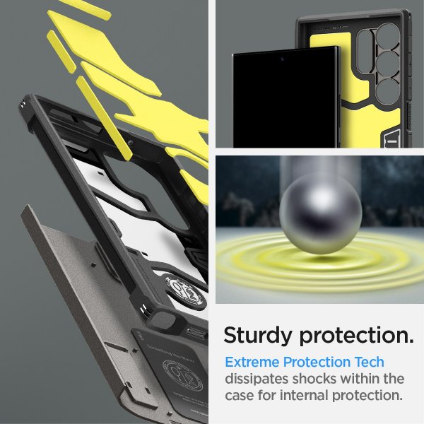 Spigen Samsung Galaxy S24 Ultra Cover Tough Armor Gunmetal