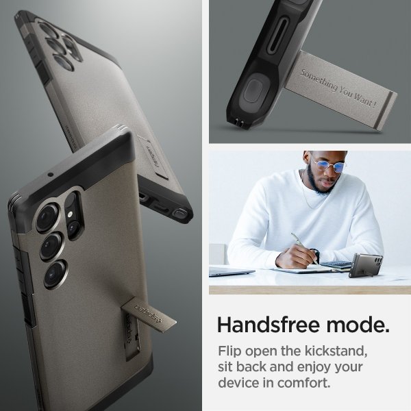 Spigen Samsung Galaxy S24 Ultra Cover Tough Armor Gunmetal