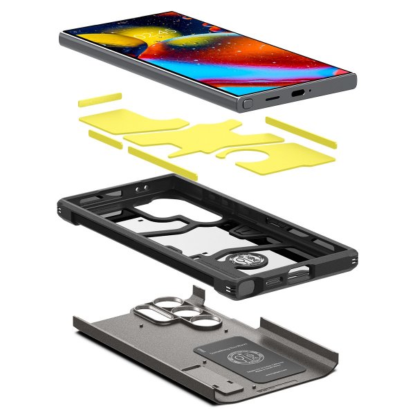 Spigen Samsung Galaxy S24 Ultra Cover Tough Armor Gunmetal