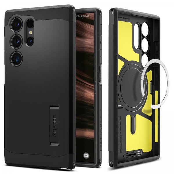 Spigen Samsung Galaxy S24 Ultra Cover Tough Armor MagFit Sort