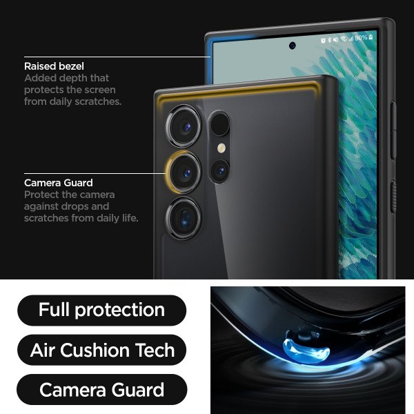 Spigen Samsung Galaxy S24 Ultra Cover Ultra Hybrid Frost Black