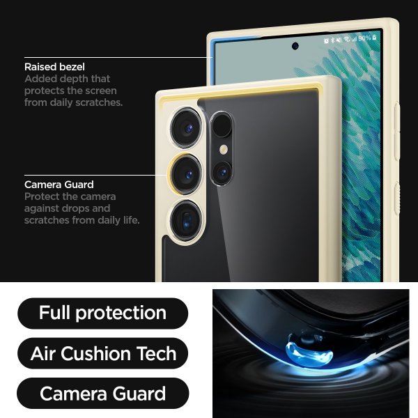 Spigen Samsung Galaxy S24 Ultra Cover Ultra Hybrid Mute Beige