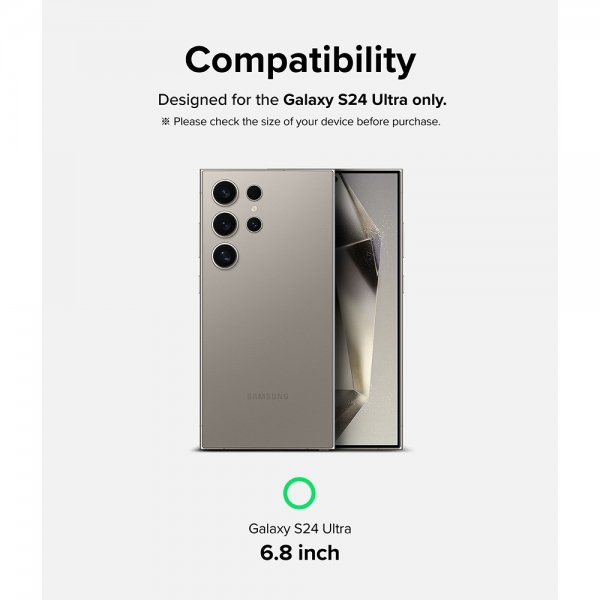 Ringke Samsung Galaxy S24 Ultra Skærmbeskyttelse Easy Slide 2-pak