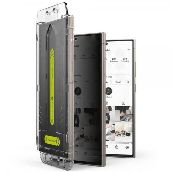 Ringke Samsung Galaxy S24 Ultra Skærmbeskytter Easy Slide Privacy 2-pak